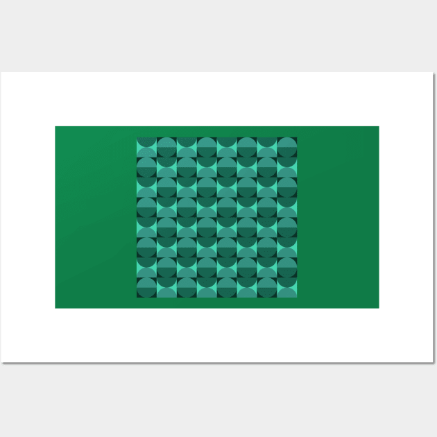 retro mid century abstract pattern Wall Art by pauloneill-art